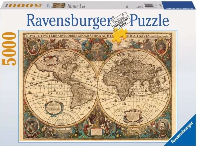 Puzzle Historická mapa r.1630, 5000 dielikov