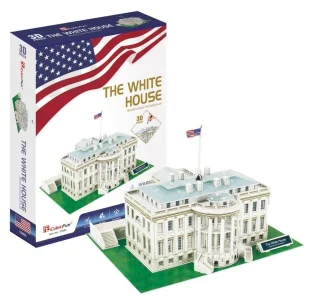 3D puzzle Biely dom 64 dielikov