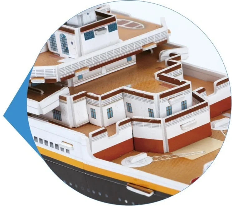 CubicFun 3D puzzle Titanic (veľký) 113 dielikov