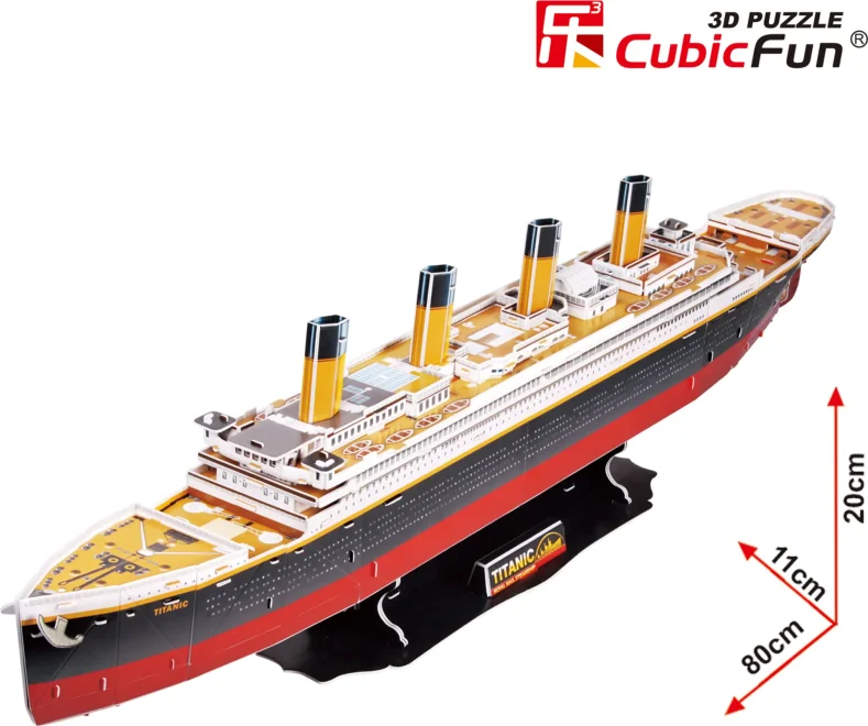 CubicFun 3D puzzle Titanic (veľký) 113 dielikov