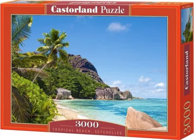 Puzzle Tropická pláž, Seychely 3000 dielikov