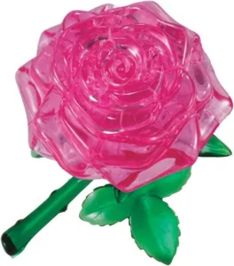 3D Crystal Puzzle  Ruža (ružová) 44 dielikov