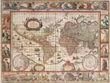 Ravensburger Puzzle Mapa sveta r. 1650, 2000 dielikov
