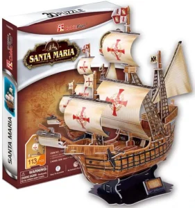 3D puzzle Loď Santa Maria 113 dílků