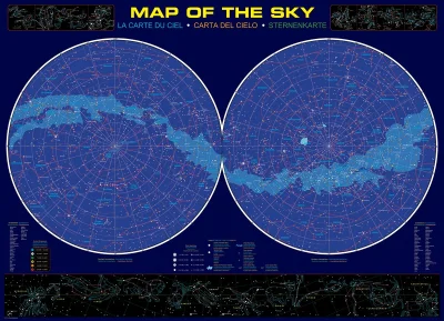 Puzzle Mapa nebe 1000 dílků