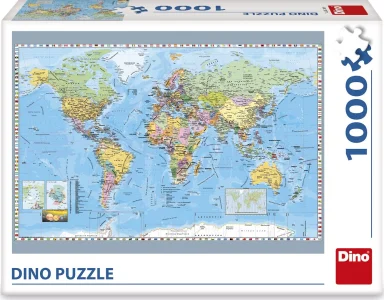 Puzzle Politická mapa sveta 1000 dielikov