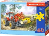 Castorland Puzzle Lesný traktor 60 dielikov