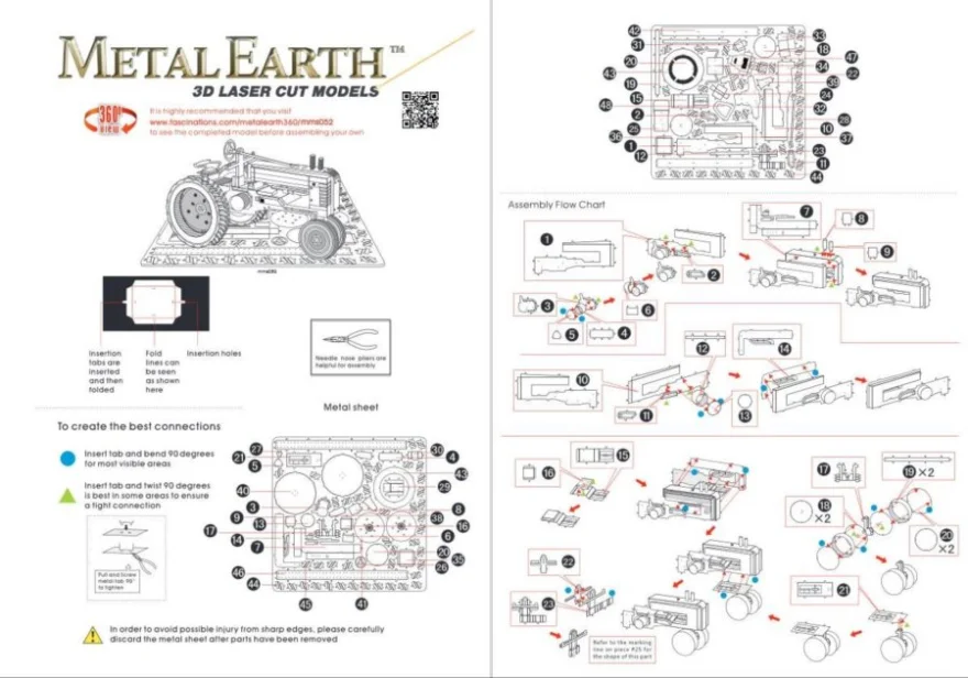 METAL EARTH 3D puzzle Traktor