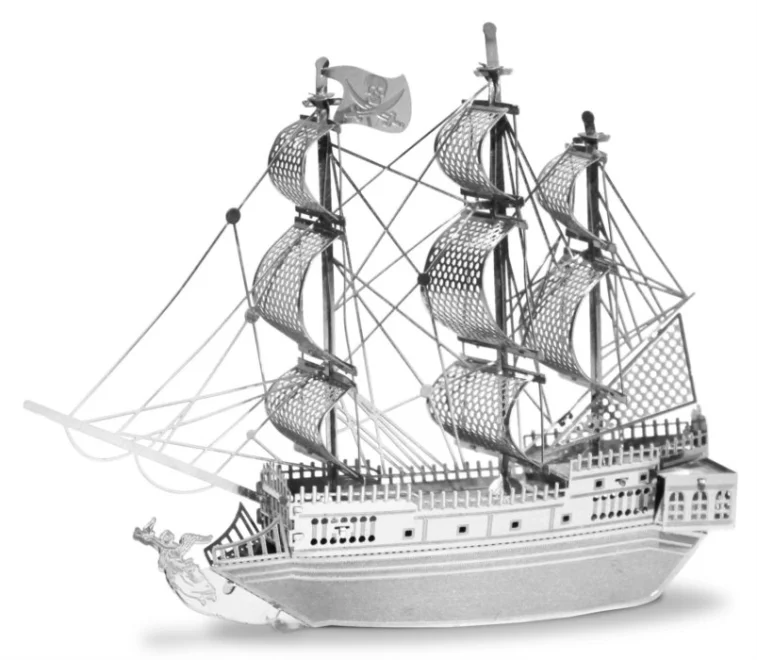 METAL EARTH 3D puzzle Black Pearl (Čierna perla)