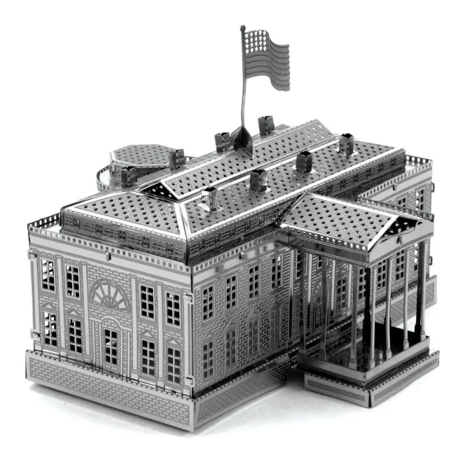 METAL EARTH 3D puzzle Biely dom