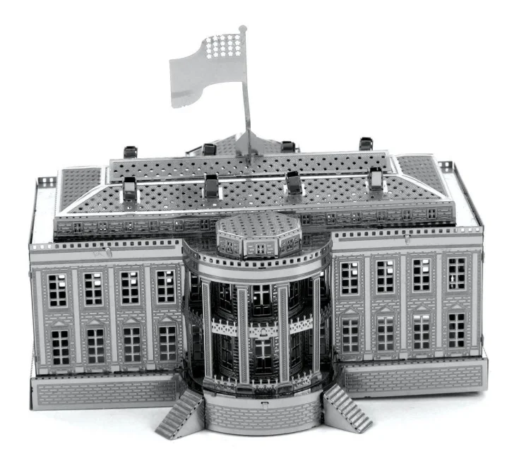 METAL EARTH 3D puzzle Biely dom