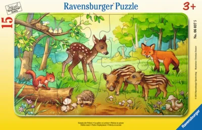 Puzzle Lesné mláďatká 15 dielikov