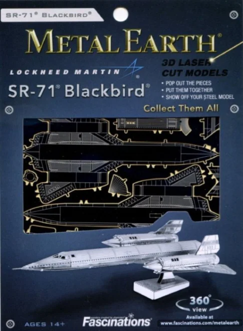 METAL EARTH 3D puzzle Lockheed SR-71 Blackbird