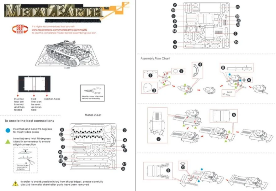 METAL EARTH 3D puzzle Tank Či-ha