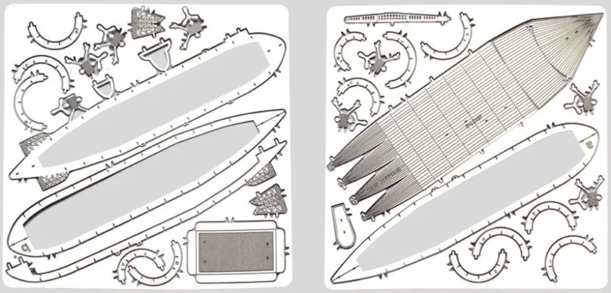 METAL EARTH 3D puzzle Vzducholoď Graf Zeppelin