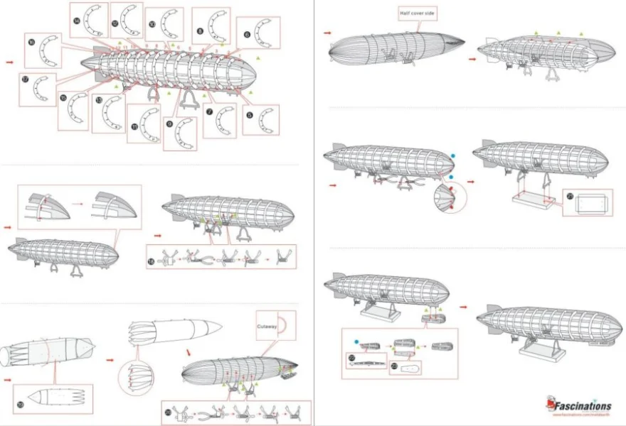 METAL EARTH 3D puzzle Vzducholoď Graf Zeppelin