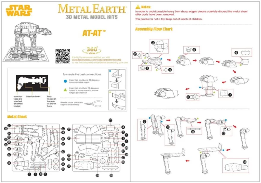 METAL EARTH 3D puzzle Star Wars: AT-AT