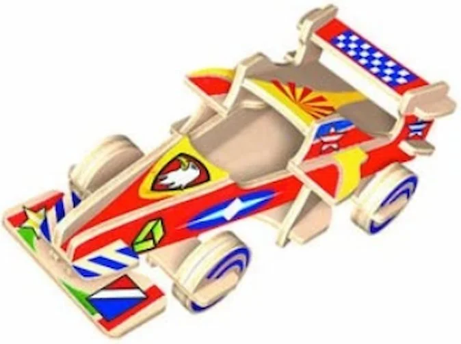 3D drevené puzzle ARTLOVER  Formula s farbami a obtlačkami