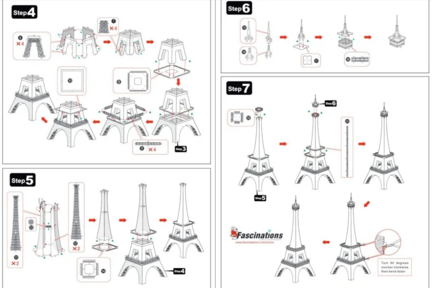 METAL EARTH 3D puzzle Eiffelova veža (ICONX)