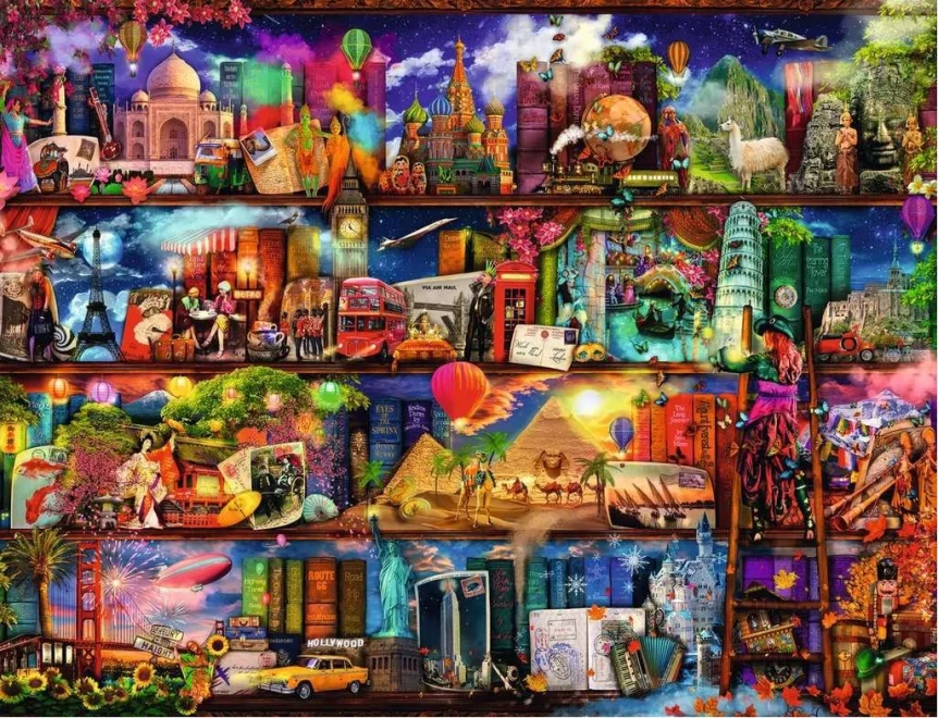 Ravensburger Puzzle Svet kníh 2000 dielikov